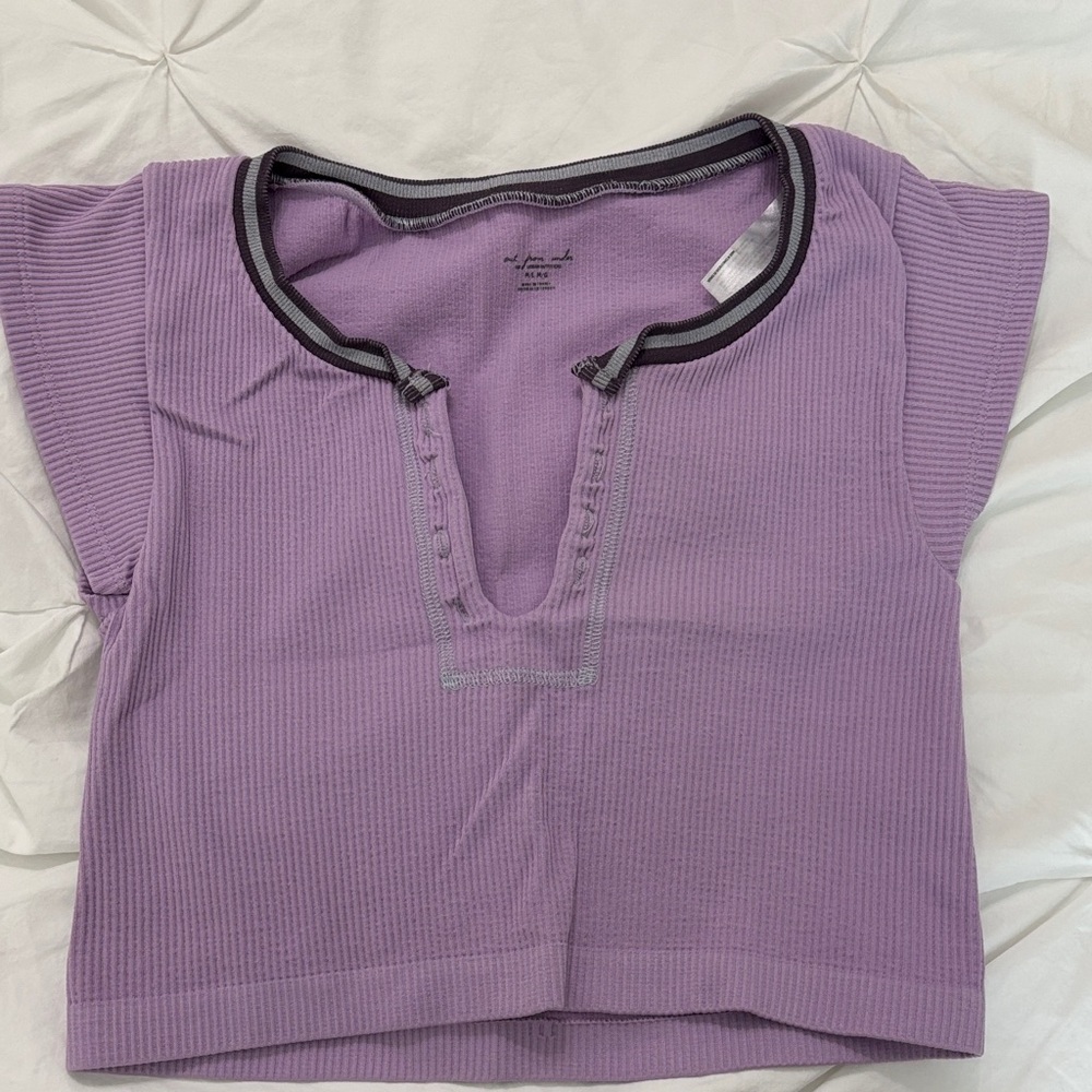 Urban Outfitters Lavender Ribbed Top